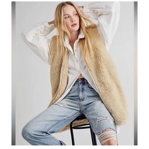Free People Faux Fur Vest